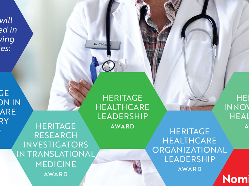 Click to see multichannel event design and promotion for Crain's NY Heritage Healthcare innovation Awards.
